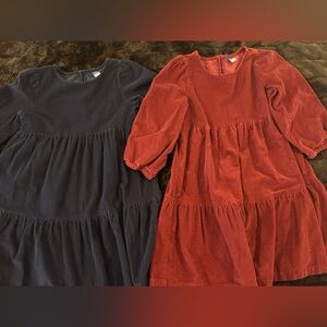 Old Navy Girls Corduroy Dress Lot Size L (10–12) | Navy & Burgundy